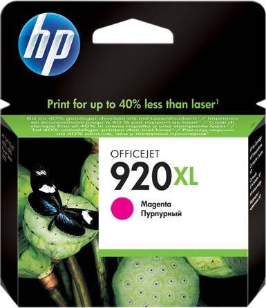 HP 920XL originele magenta grote capaciteit inktcartridge voor OfficeJet 6000 6500 7000 7500 (CD973AE)