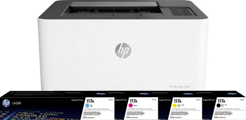HP Color Laser MFP 150nw + 1 extra set toners