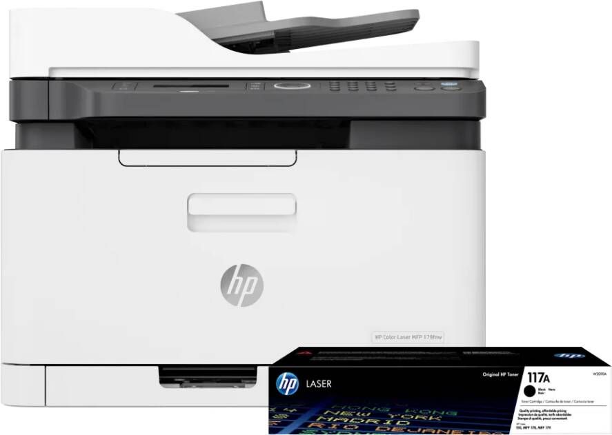HP Color Laser MFP 179fnw + 1 extra zwarte toner