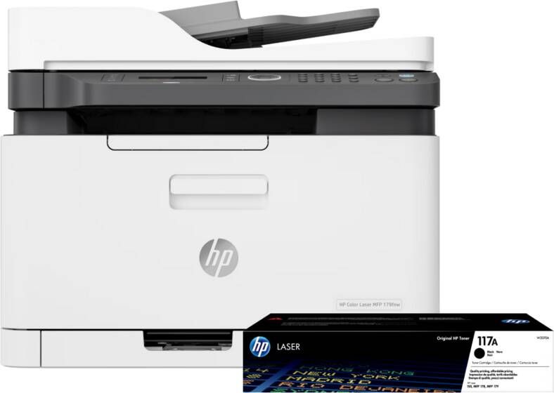 HP Color Laser MFP 179fnw + 1 extra zwarte toner