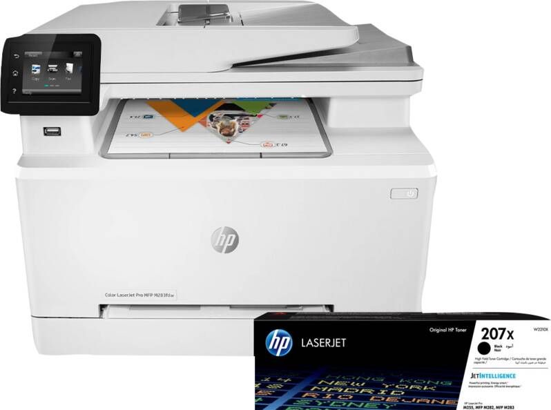 HP Color LaserJet Pro M283fdw MFP + 1 Extra Zwarte Toner