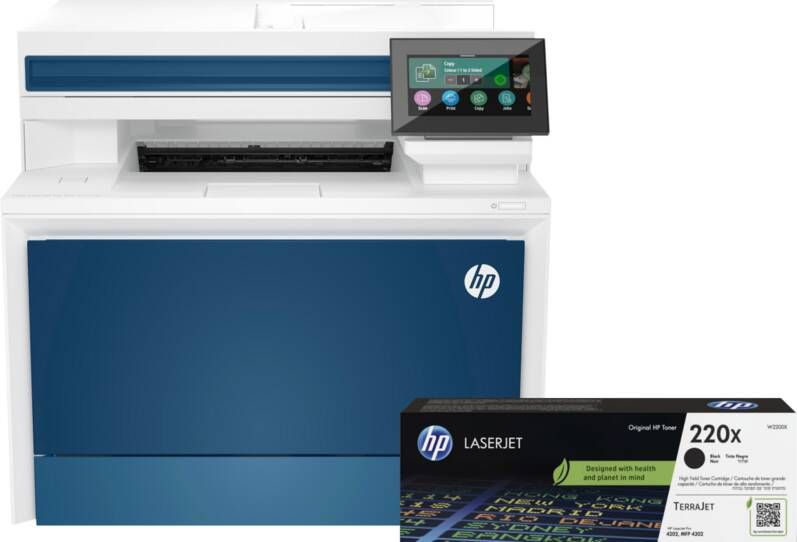 HP Color LaserJet Pro MFP 4302dw + 1 extra zwarte XL toner