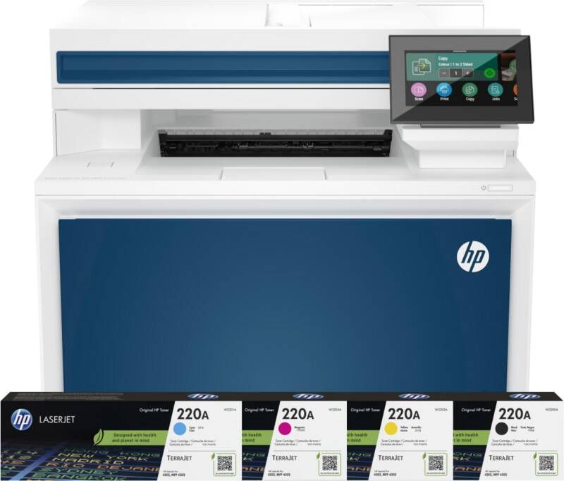 HP Color LaserJet Pro MFP 4302fdw + 1 extra set toners