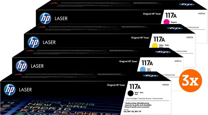 HP 117A Toner Combo Pack (3 stuks)