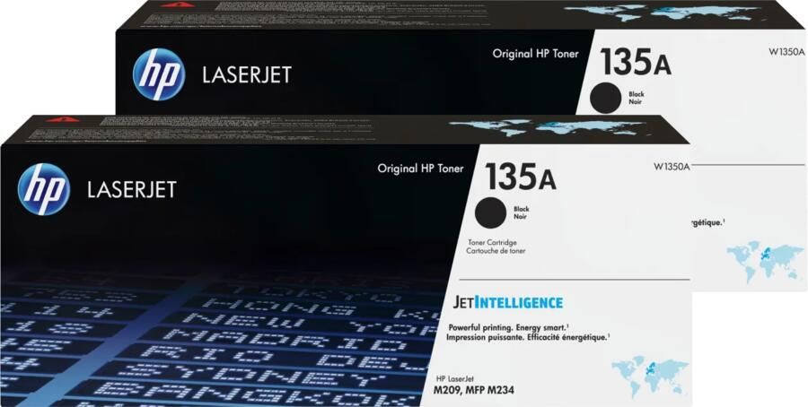HP 135A LaserJet Toner Zwart (2 stuks)