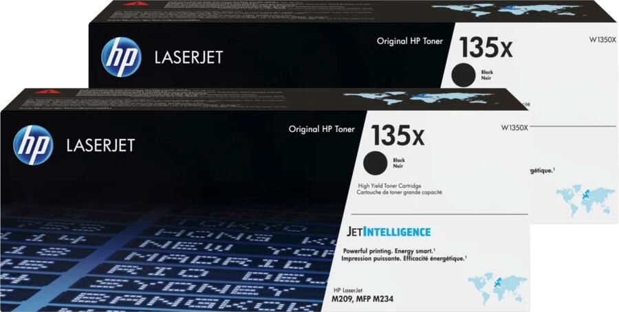 HP 135X LaserJet Toner Zwart (2 stuks)