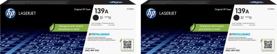 HP 139A Toner Zwart Duo Pack
