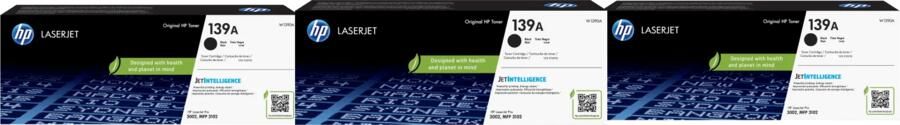 HP 139A Toner Zwart Triple Pack