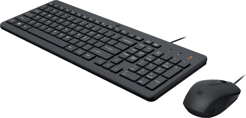 HP 150 Bedraad Toetsenbord en Muis Set Toetsenbord Zwart
