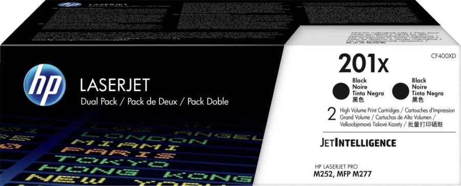 HP 201X Toner Zwart Duo Pack (Hoge Capaciteit)