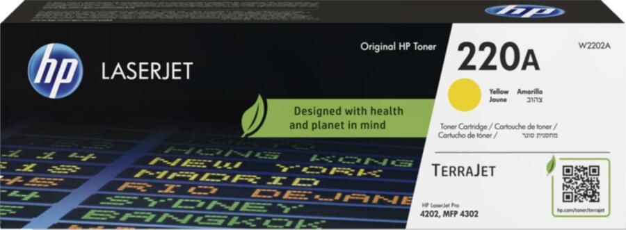 HP 220A LaserJet Toner Geel