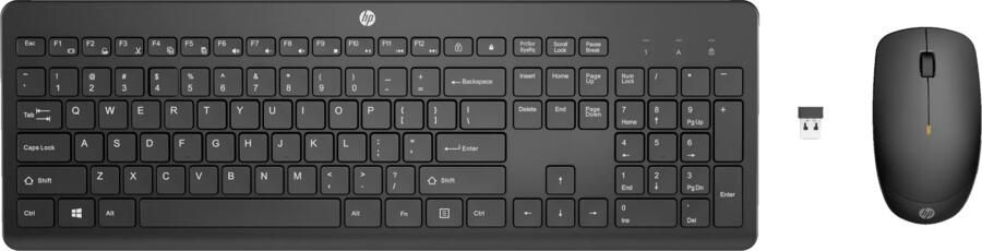 HP 230 Wireless Mouse&Keyboard Combo 18H24AA#ABB | Toetsenborden | 0195122117894