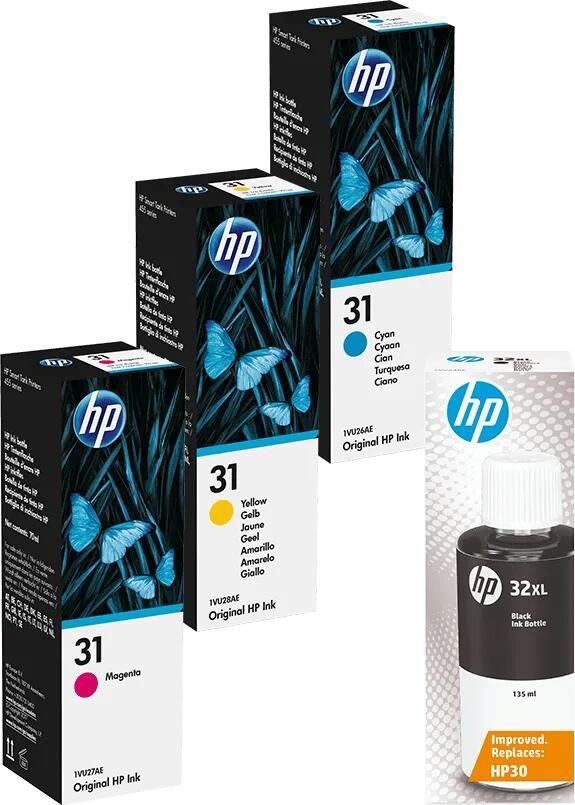 HP 32XL + 31 Inktflesjes Combo Pack