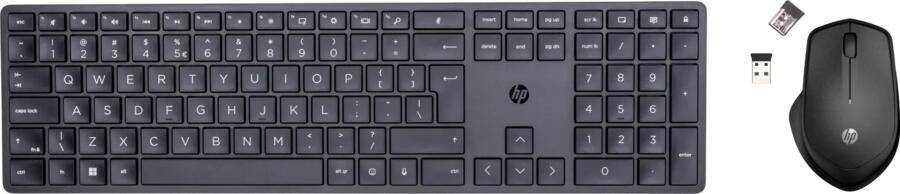 HP 450 Draadloos Toetsenbord Qwerty + 280 Silent Draadloze Muis