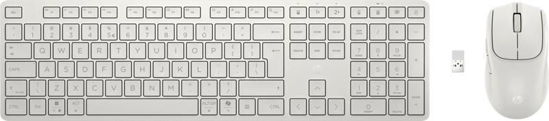 HP 490C Multi-Device Dual-Mode Toetsenbord en Muis Wit QWERTY
