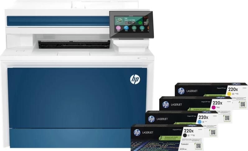 HP Color LaserJet Pro MFP 4302dw + 1 set extra XL toners