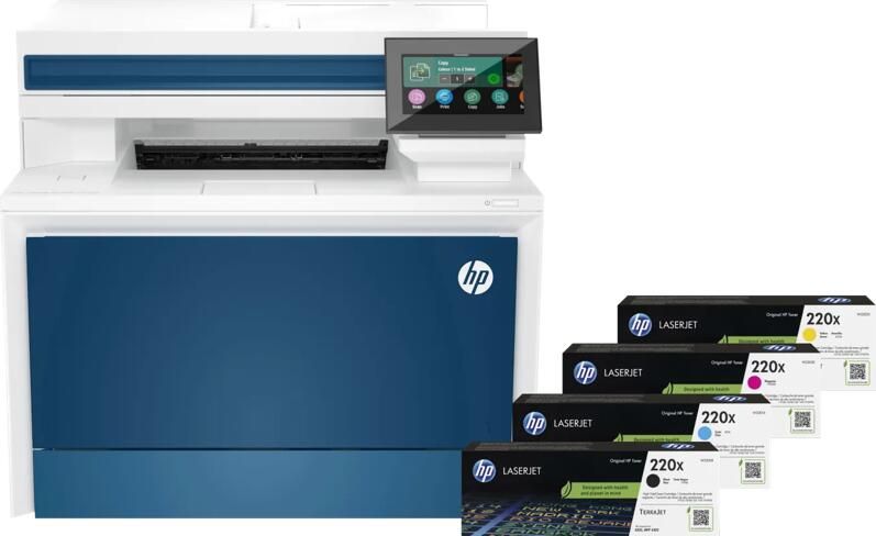 HP Color LaserJet Pro MFP 4302fdw + 1 set extra XL toners