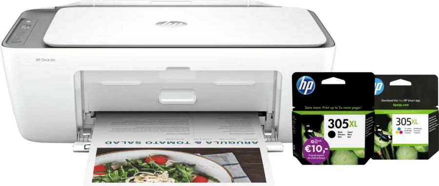 HP Deskjet 2820e + 1 set extra XL cartridges