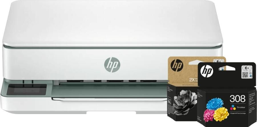 HP ENVY 6130e + 1 extra zwarte XL + 1 kleuren cartridge