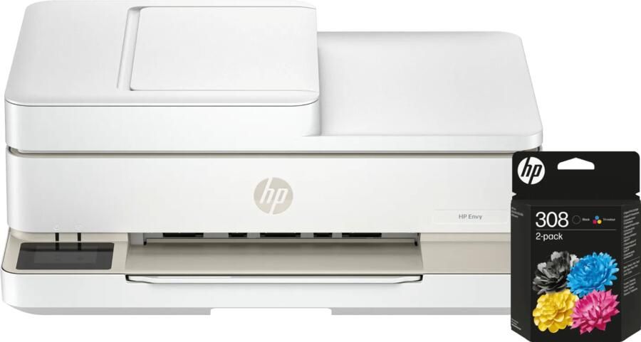 HP ENVY 6520e + 1 set extra cartridges