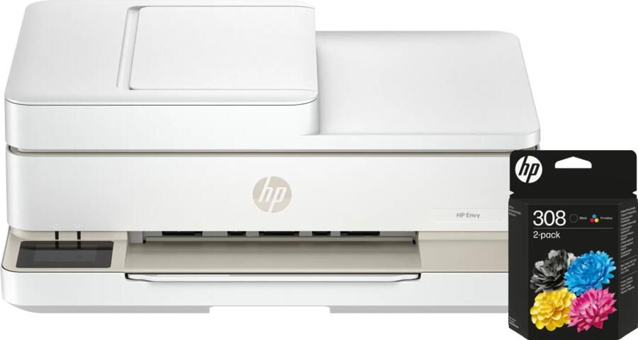 HP ENVY 6520e + 1 set extra cartridges