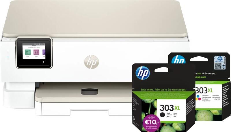 HP Envy Photo 7230 All-in-One + 1 zwarte XL + 1 kleuren XL cartridge