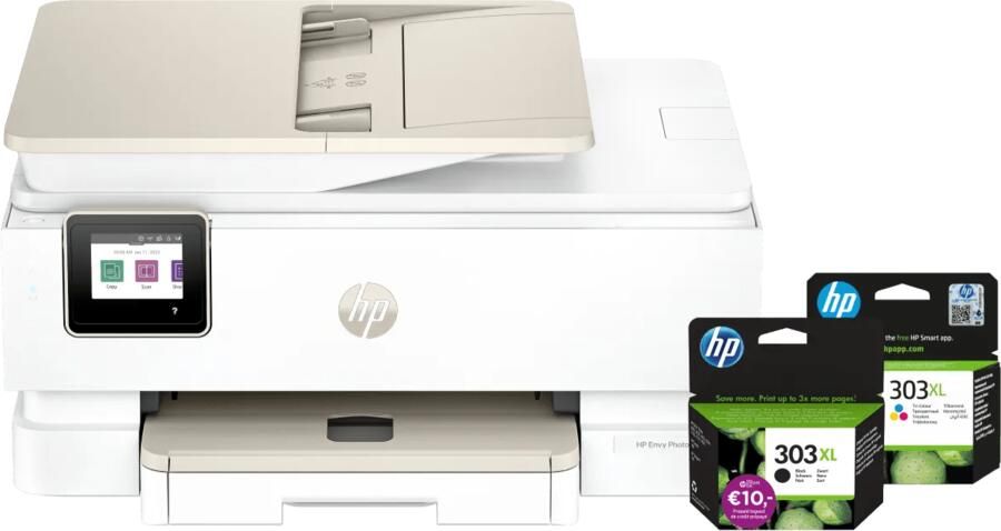 HP Envy Photo 7934 All-in-One + 1 extra zwarte XL + 1 kleuren cartridge