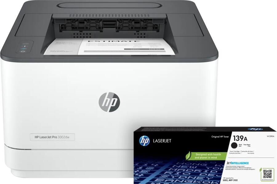 HP LaserJet Pro 3002dw + 1 extra zwarte toner