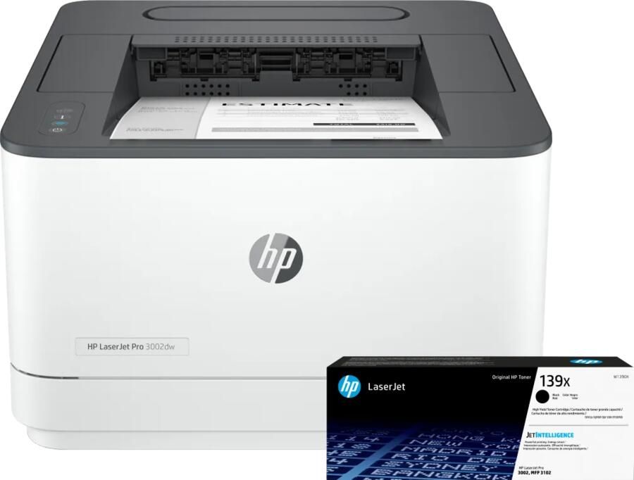 HP LaserJet Pro 3002dw + 1 extra zwarte XL toner