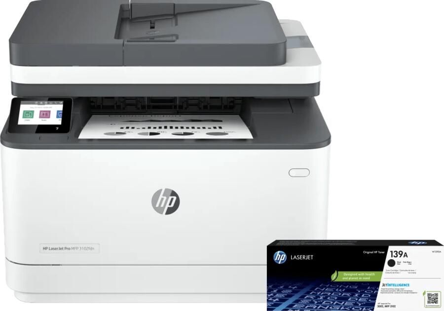 HP LaserJet Pro MFP 3102fdw + 1 extra zwarte toner