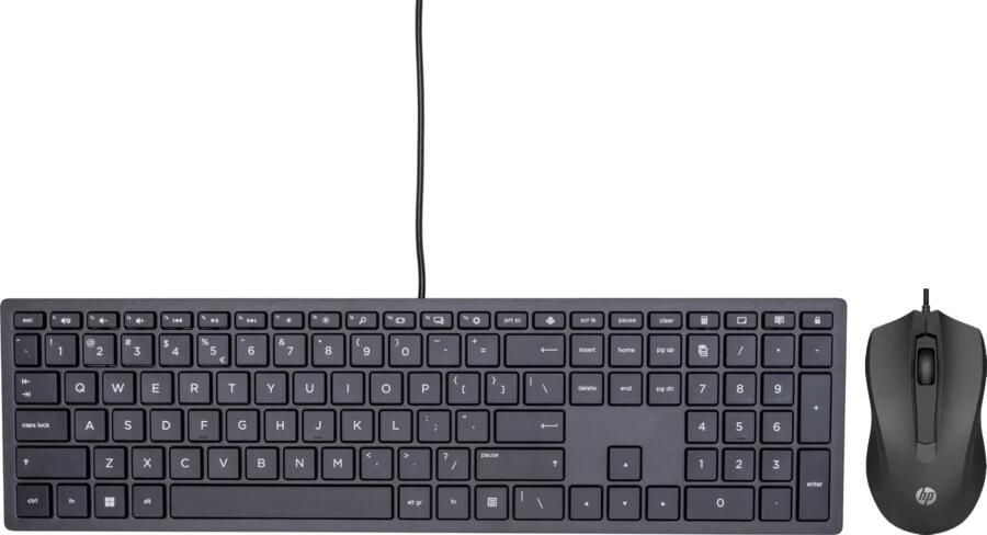HP Pavilion Bedraad Toetsenbord 300 QWERTY + 100 Bedrade Muis