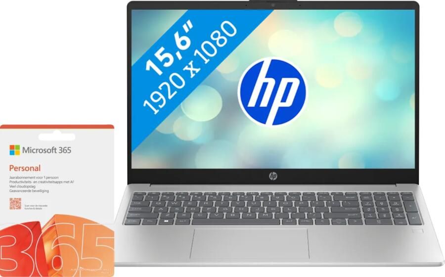 HP Pavilion SE 15-fd0956nd + Microsoft 365 Personal NL 1 jaar