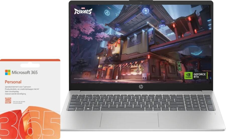 HP Pavilion SE 15-fd1951nd + Microsoft 365 Personal NL 1 jaar