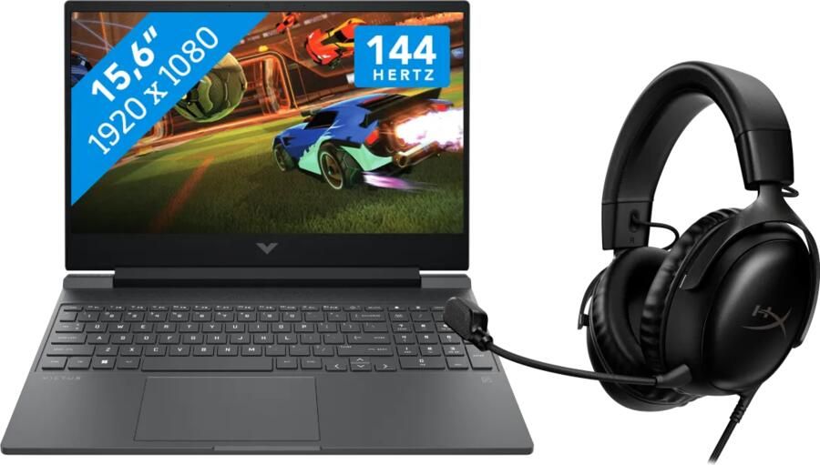 HP VICTUS 15-fa2975nd + HyperX Cloud III Wired Gaming Headset