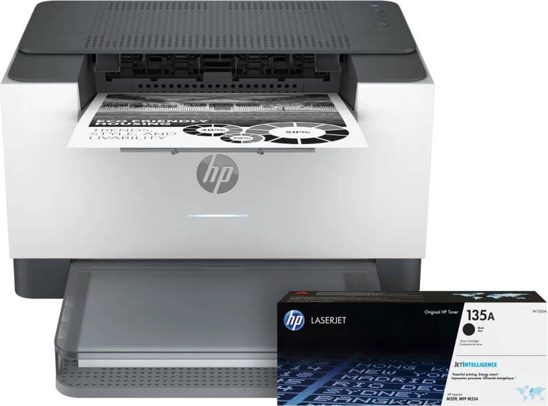 HP LaserJet M209dw + 1 extra zwarte toner
