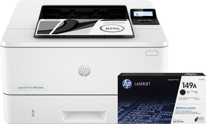 HP LaserJet Pro MFP 4002dw + 1 extra zwarte toner