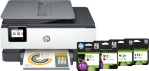 HP Officejet Pro 8022e + 1 set extra inkt