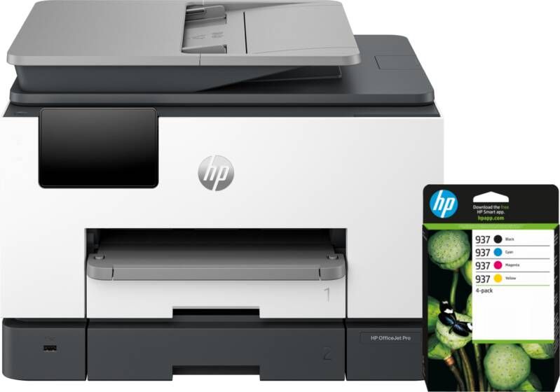 HP OfficeJet Pro 9132e + 1 set extra inkt