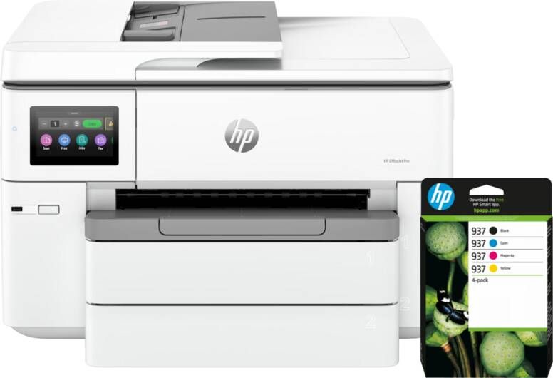 HP OfficeJet Pro 9730e + 1 set extra inkt