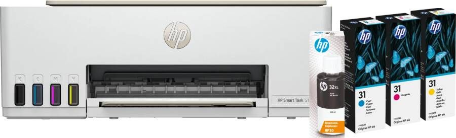 HP Smart Tank 5107 + 1 set extra inkt