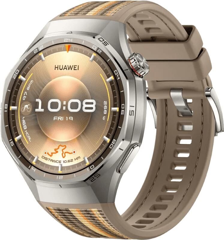 Huawei Watch GT 6 Pro 46 mm Zilver Bruin