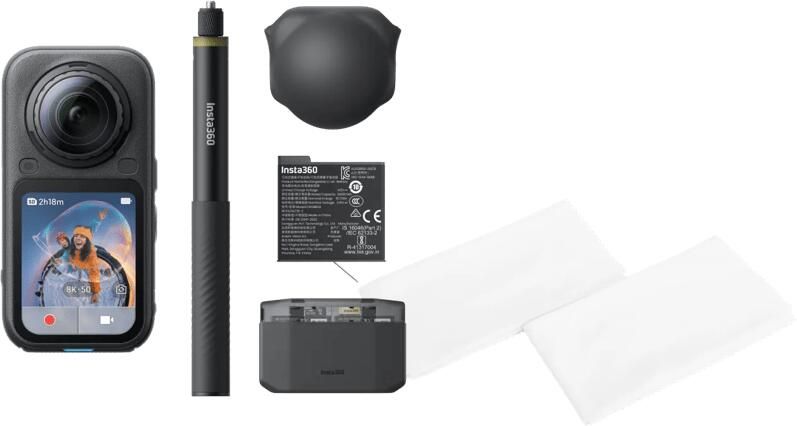 INSTA360 X6 Essentials Bundle Zwart + BlueBuilt Microvezeldoekjes