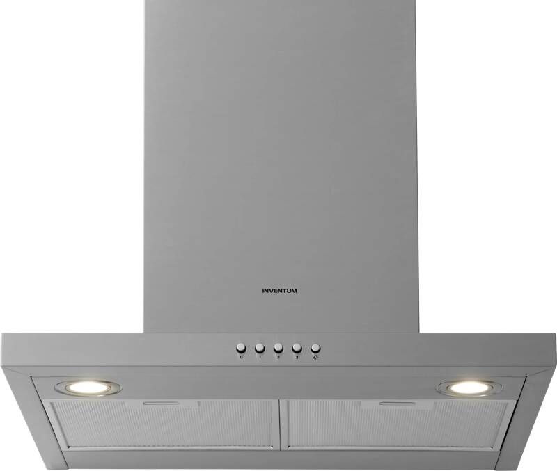 Inventum AKB6005RVS Wandschouw afzuigkap 60 cm 645 m³ h 3 standen Energieklasse A RVS