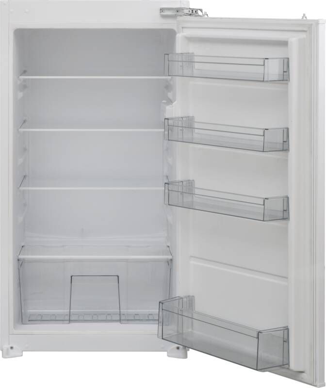 Inventum IKK1022D Inbouw koelkast Nis 102 cm 154 liter Superkoelen 4 plateaus Deur op deur Wit