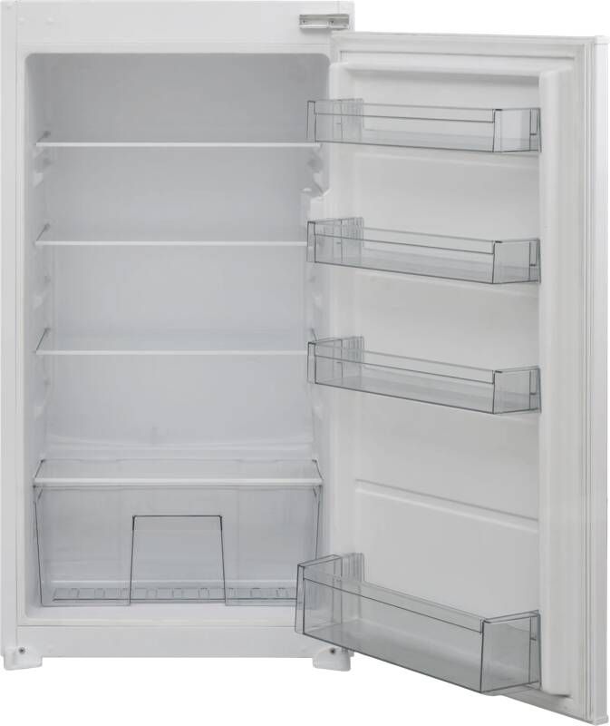Inventum IKK1022S Inbouw koelkast Nis 102 cm 154 liter Superkoelen 4 plateaus Sleepdeur Wit