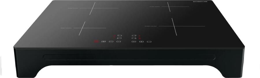 Inventum VKI6010ZWA Vrijstaande inductie kookplaat 4 kookzones 1-fase plug en play Zwart