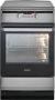 Inventum VFI5042RVS Vrijstaand inductie fornuis Elektrische oven 4 kookzones 50 cm 65 liter RVS Zwart - Thumbnail 1