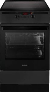 Inventum VFI5042ZWA Vrijstaand inductie fornuis Elektrische oven 4 kookzones 50 cm 65 liter Zwart