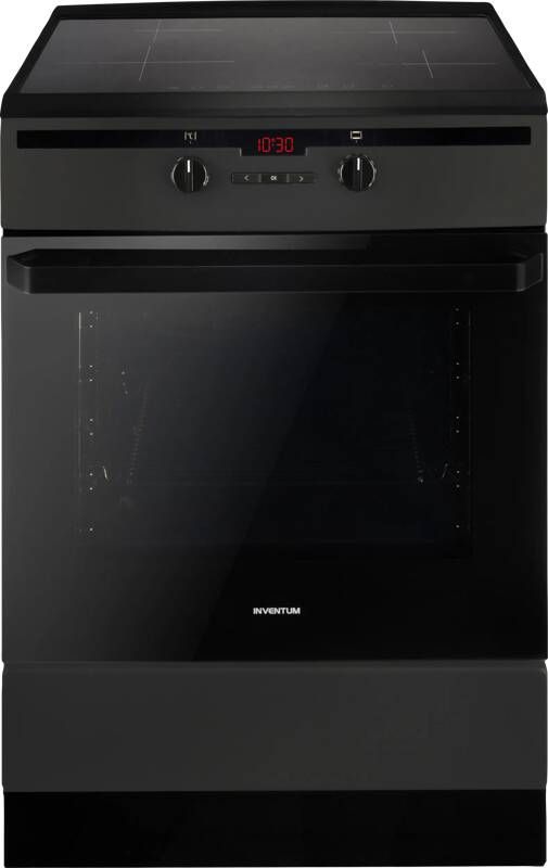 Inventum VFI6042ZWA Vrijstaand inductie fornuis Elektrische oven 4 kookzones 60 cm 65 liter Zwart