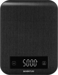 Inventum WS308B Digitale Precisie Keukenweegschaal 1 gr tot 10 kg Tarra functie Donker RVS